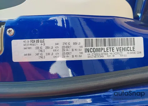 2018 Dodge Caravan из США, поврежденный, VIN 2D7WDGCG9JR276836